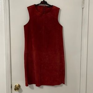 Zara Genuine Leather Mini Sleeveless Dress